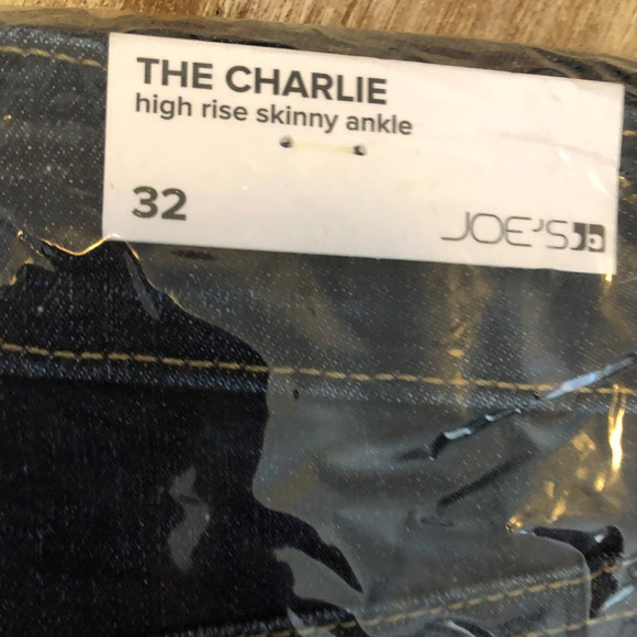 Joe's The Charlie Jeans High Rise Skinny Ankle Button Fly Winchester NWT Size 32 - Picture 5 of 8